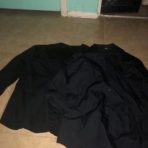 2 black dress shirts